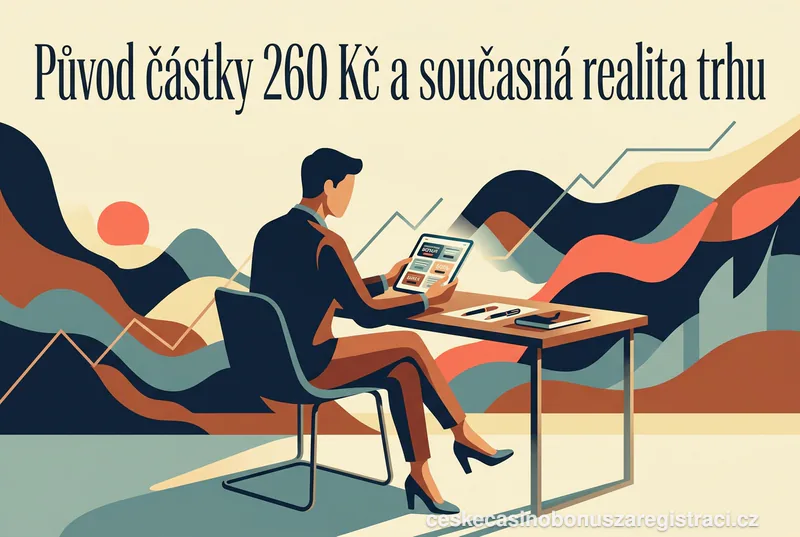 Původ částky 260 Kč a současná realita trhu